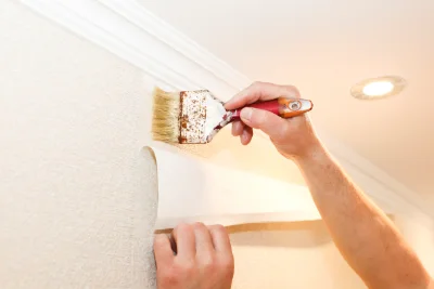 Pose de papier peint à Chesny — revêtements muraux et toiles de verre